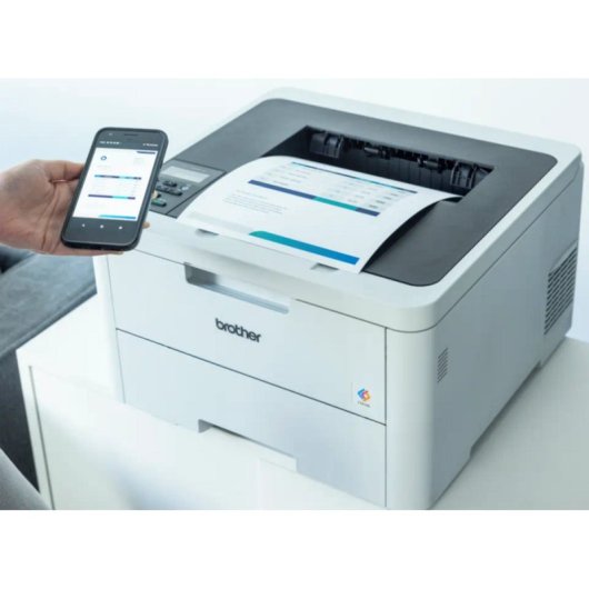 Impressora Laser Wi-Fi Brother HL-L3220CW colorida com ecrã e USB