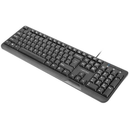 Teclado Natec Trout Slim padrão CZ + SK com teclado numérico e multimédia