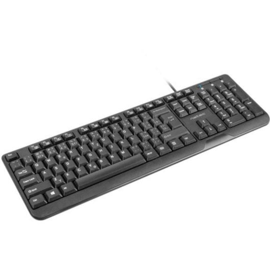 Teclado Natec Trout Slim padrão CZ + SK com teclado numérico e multimédia