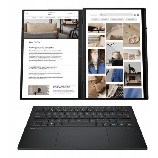 Portátil Asus Zenbook Duo OLED UX8406 14" Intel Core Ultra 7 255H 32GB 1TB SSD Intel Arc Windows 11