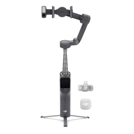 Estabilizador DJI Osmo Mobile 8P para smartphones com ActiveTrack 8.0 seguimento, autonomia até 10 horas