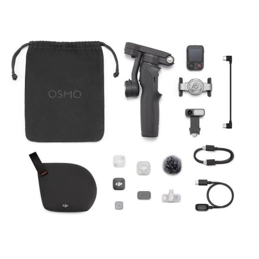 Estabilizador DJI Osmo Mobile 8P para smartphones com ActiveTrack 8.0 seguimento, autonomia até 10 horas