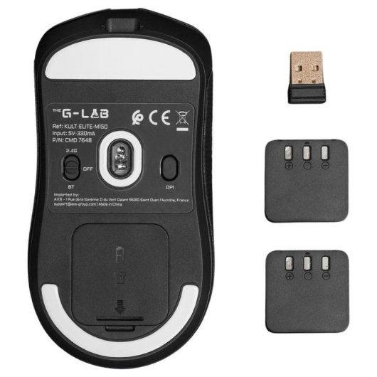 Ratón The G-Lab KULT Elite M150 Bluetooth RF 30000 DPI Preto 5 Botões