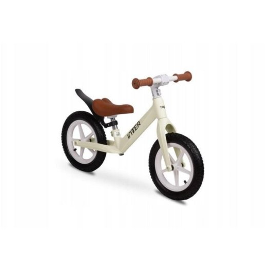 Bicicleta de equilíbrio Toyz Inter Cream para crianças 3 a 6 anos