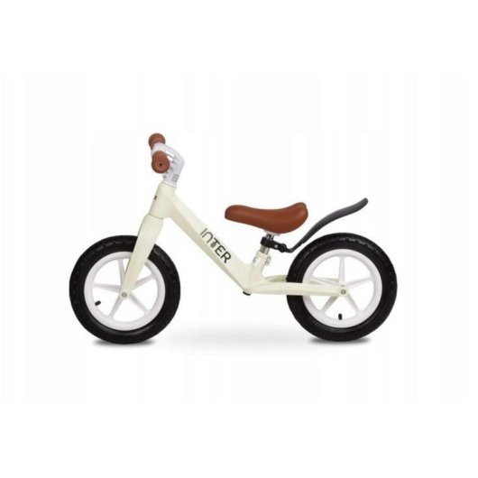 Bicicleta de equilíbrio Toyz Inter Cream para crianças 3 a 6 anos