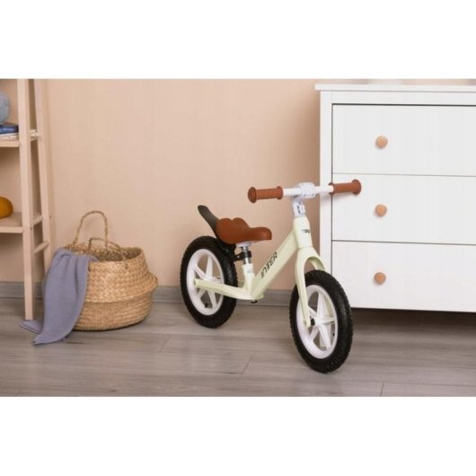 Bicicleta de equilíbrio Toyz Inter Cream para crianças 3 a 6 anos
