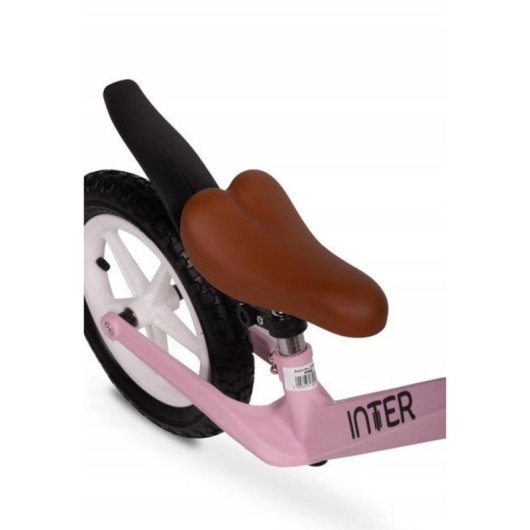 Bicicleta de equilíbrio Toyz Inter Pink para crianças de 3 a 6 anos