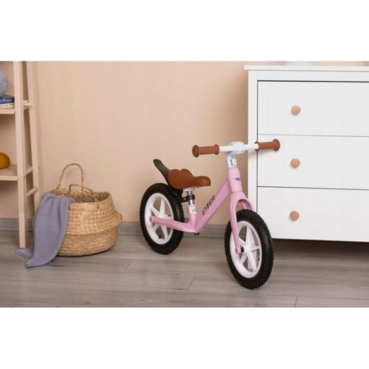 Bicicleta de equilíbrio Toyz Inter Pink para crianças de 3 a 6 anos