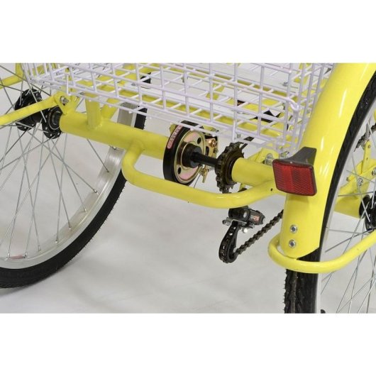 Bicicleta de reabilitação Enero 3 rodas 24 polegadas baunilha