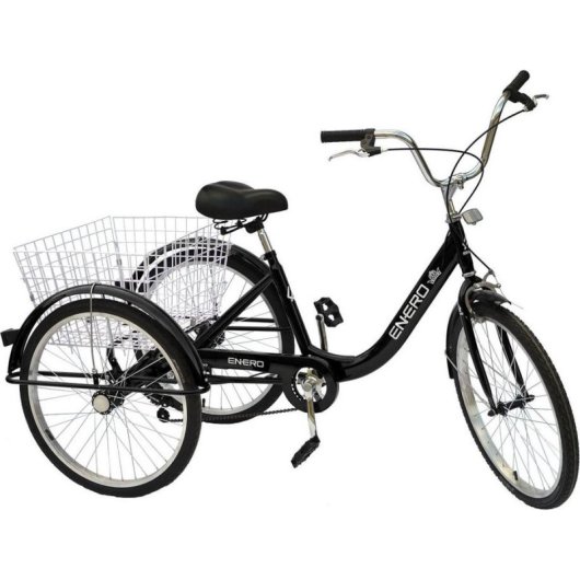Bicicleta de Reabilitação 3 Rodas Enero 24" Preta