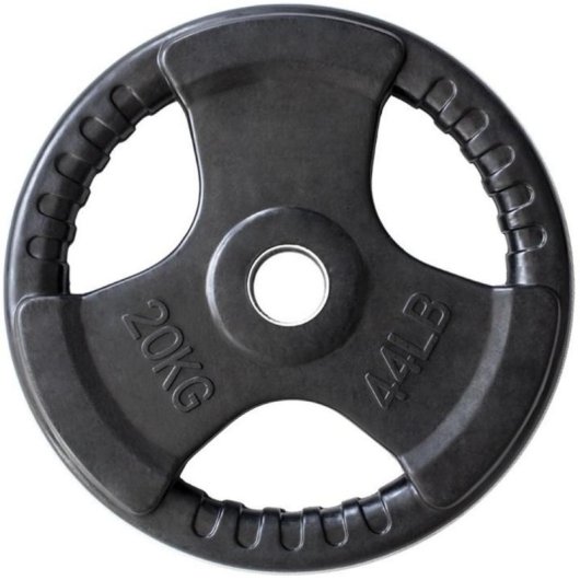 Disco Olimpico HMS TOH 25 kg Gomma Nera 51 mm Diametro 44 cm
