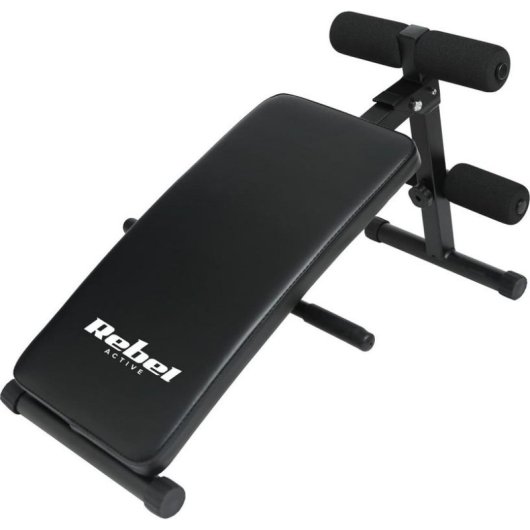 Banco de exercícios Rebel Active RBA-2005 para abdominais, suporte 120 kg