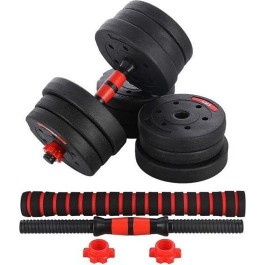 Manubri HMS SGP20 2 x 10 kg Bituminosi con Funzione Barra