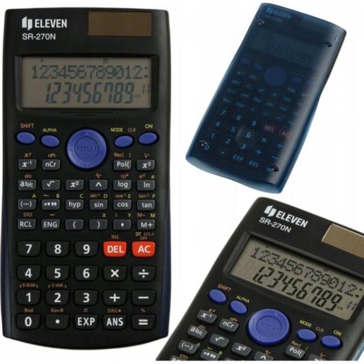 Calculadora científica Eleven SR-270N alimentação solar e bateria