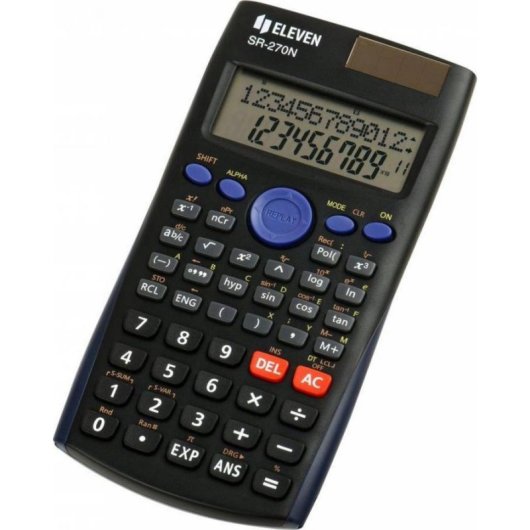 Calculadora científica Eleven SR-270N alimentação solar e bateria