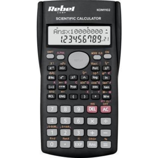Calculatrice scientifique Rebel SC-200 2 lignes mémoire