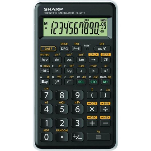 Calculatrice scientifique Sharp EL-501T 146 fonctions 10+2 chiffres