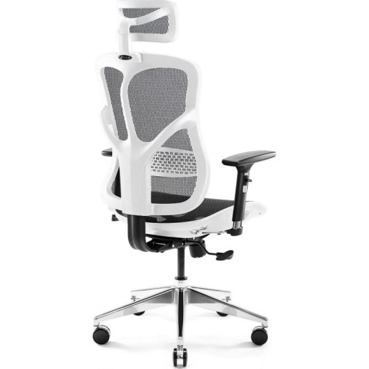 Silla de oficina ergonómica Diablo Chairs V-Basic Biało-czarne