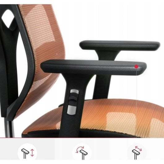 Cadeira de Escritório Ergonómica Diablo Chairs V-Basic Laranja
