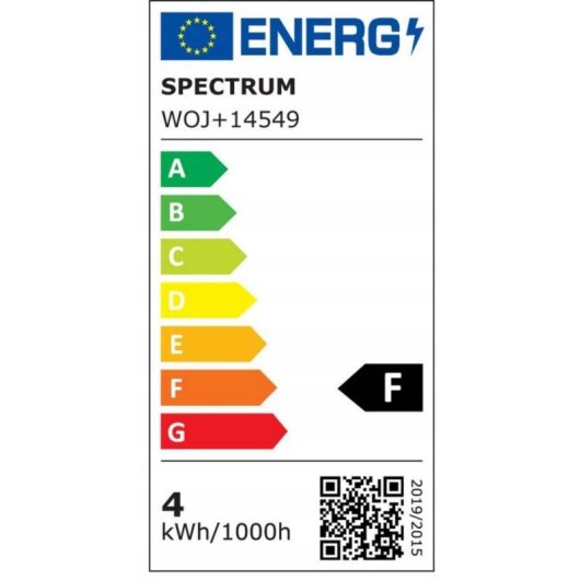 Fuente de Alimentación SpectrumLED WOJ 14549 4W GU5.3 Clase F Luz Neutral