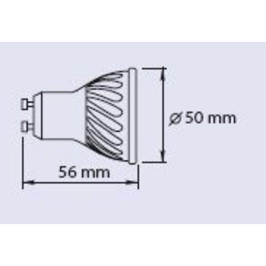 Bombilla LED GTV GU10 7,5W 570lm Cálida 3000K