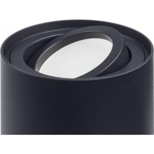 Lampe de plafond Maclean MCE422 B Aluminium Noir GU10 80x115mm