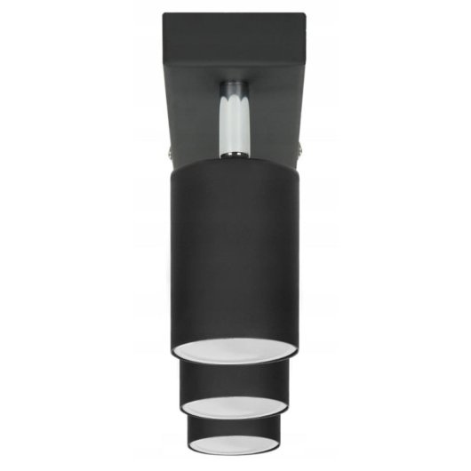 Lámpara techo Orno 3x50W GU10 negra ruchoma