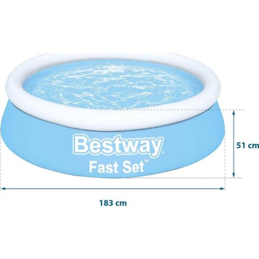 Piscina Bestway Fast Set 183 cm Circular 940 L