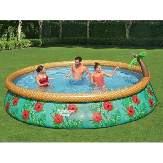 Piscina Bestway Fast Set Palma 457 cm con bomba y filtro