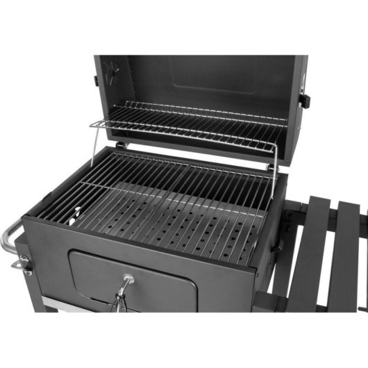 Barbacoa de carbón Fieldmann FZG 1008 56x42 cm con tapa y ruedas