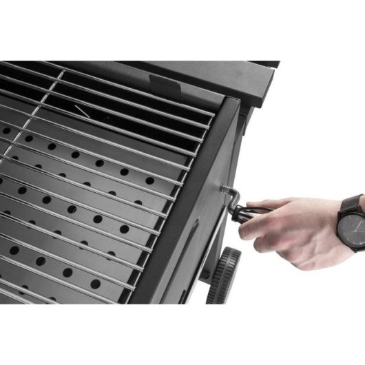 Barbacoa de carbón Fieldmann FZG 1008 56x42 cm con tapa y ruedas