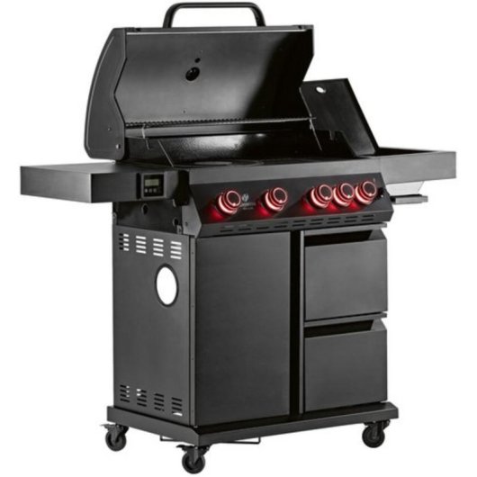 Barbacoa de Gas Landmann Cool Black 4.1 maxX 18.6 kW 76 cm x 41 cm Negra