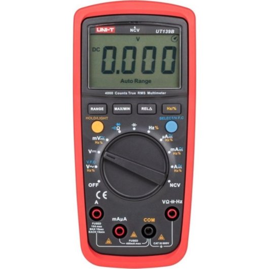 Multimetro digitale Uni-T UT139B con schermo retroilluminato e funzione REL