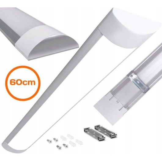 Plafon LED LTC LXLA511 20W 60cm Alumínio Branco 6000K