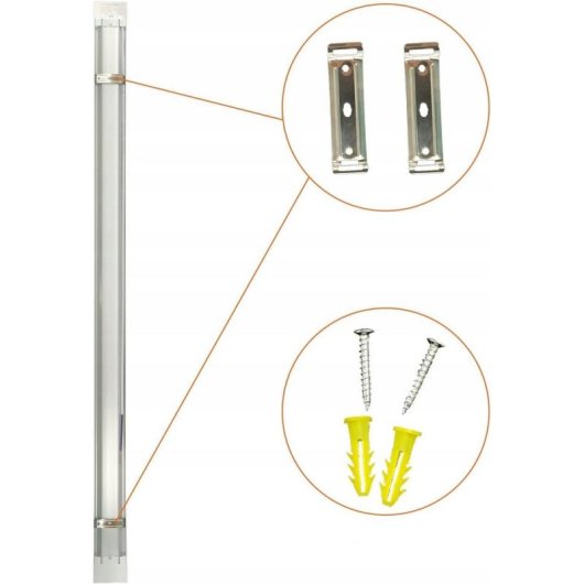 Plafon LED LTC LXLA511 20W 60cm Alumínio Branco 6000K