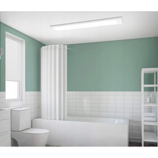 Plafon LED LTC LXLA511 20W 60cm Alumínio Branco 6000K