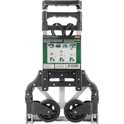 Carrinho de ferramentas Rockforce dobrável 80 kg plataforma 400x390x1000 mm