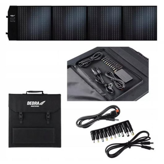 Panel Solar Dedra DEZT0100 100W 4 Puertos DC USB Plegable Portátil