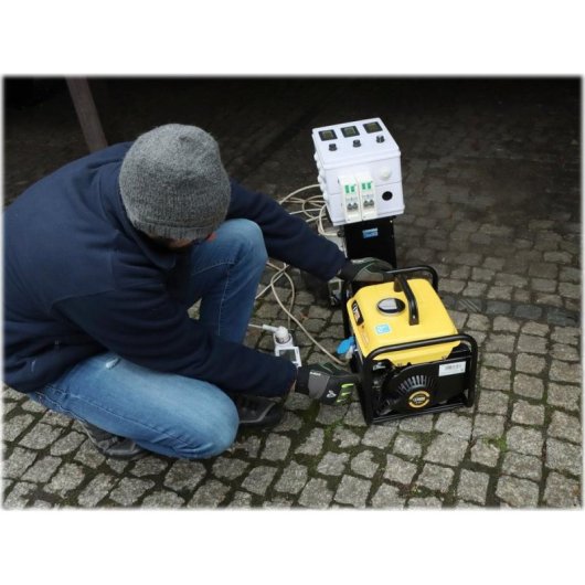 Generador eléctrico Delta DY-950 750W 1-fásico con AVR y arranque manual