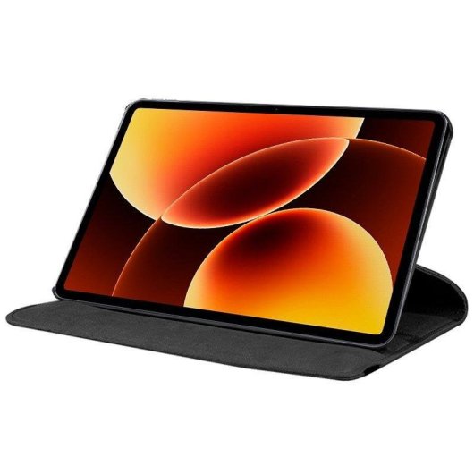 Funda Cool Giratoria para Xiaomi Pad 7 / 7 Pro / 8 / 8 Pro Polipiel Negro