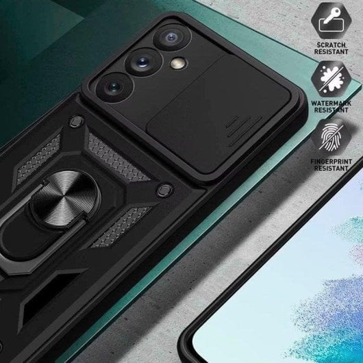 Funda para móvil COOL para Xiaomi REDMI A7 Pro / POCO C81 Pro Hard Ring Negro