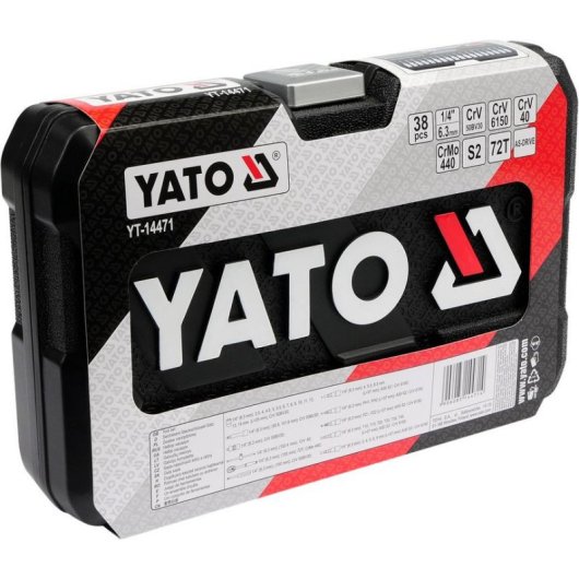 Conjunto de ferramentas mecânicas Yato YT-14471 38 peças com estojo