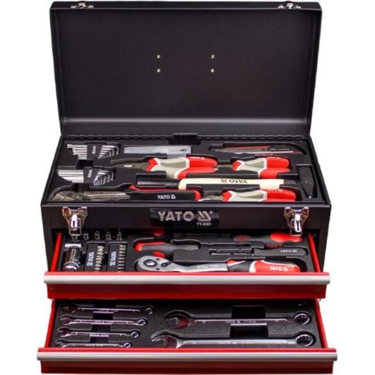 Caja de herramientas Yato 80 piezas YT-38951 con grzechotka y bity