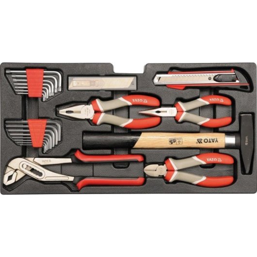 Caja de herramientas Yato 80 piezas YT-38951 con grzechotka y bity