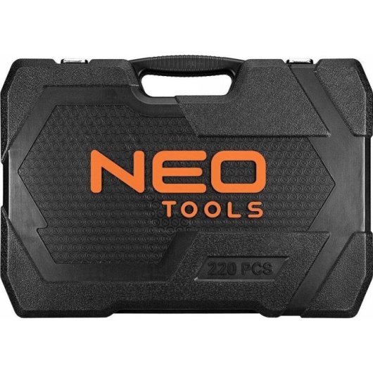 Conjunto de ferramentas Neo 10-220 220 peças com maleta