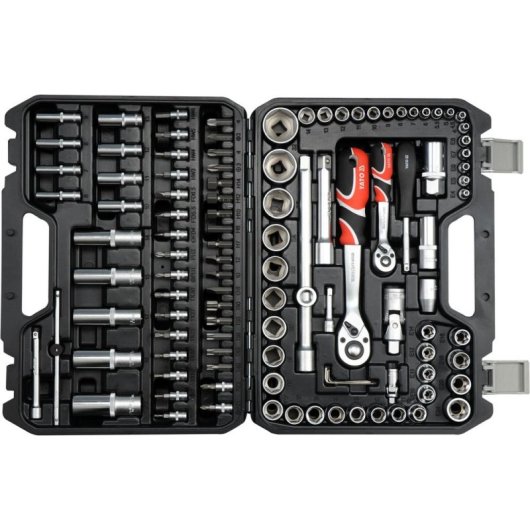 Juego de llaves de tubo Yato YT-38791 108 piezas acero cromo vanadio