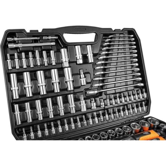 Set de herramientas Neo 300 piezas 1/2 3/8 1/4