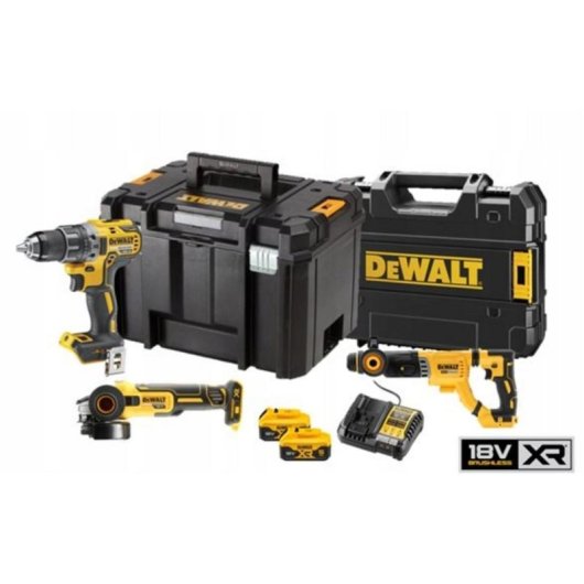 Kit de ferramentas Dewalt 8 peças 18V DCK327P2T com 2 baterias 5Ah