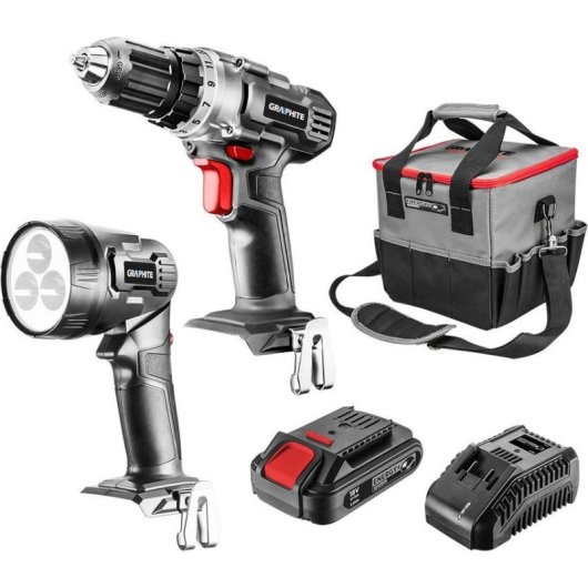 Juego de herramientas eléctricas Graphite 5 elementos 18V 2Ah