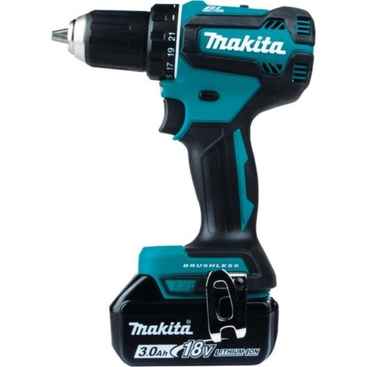 Parafusadeira de pistola Makita DDF485RFJ 18V sem escovas 2 velocidades